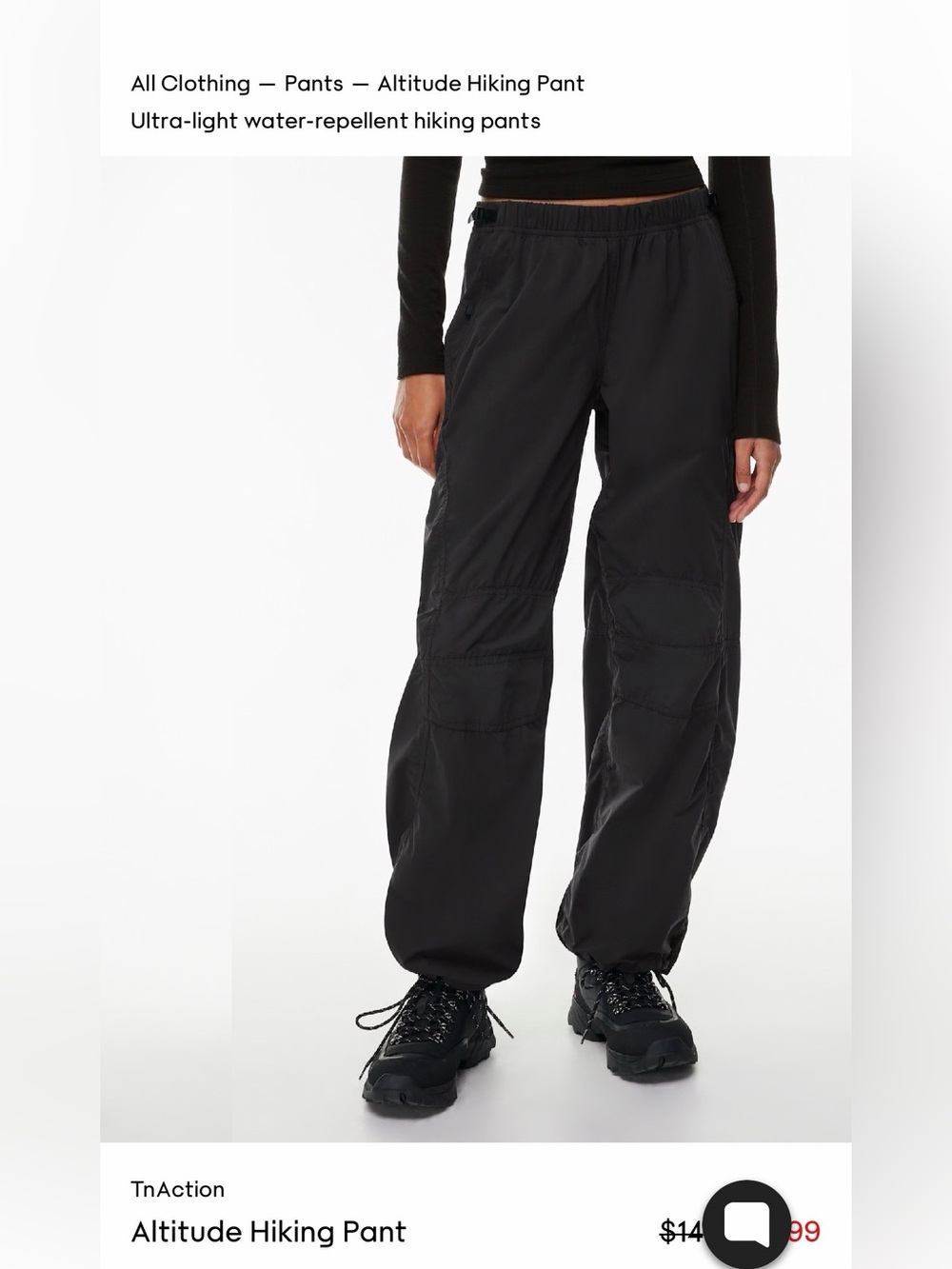 Altitude Hiking Pant - Black